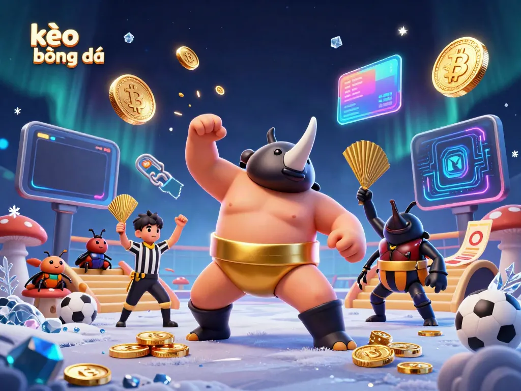 Engage in kèo bóng đá with a dynamic scene showcasing sports betting alongside vibrant characters and glowing coins.