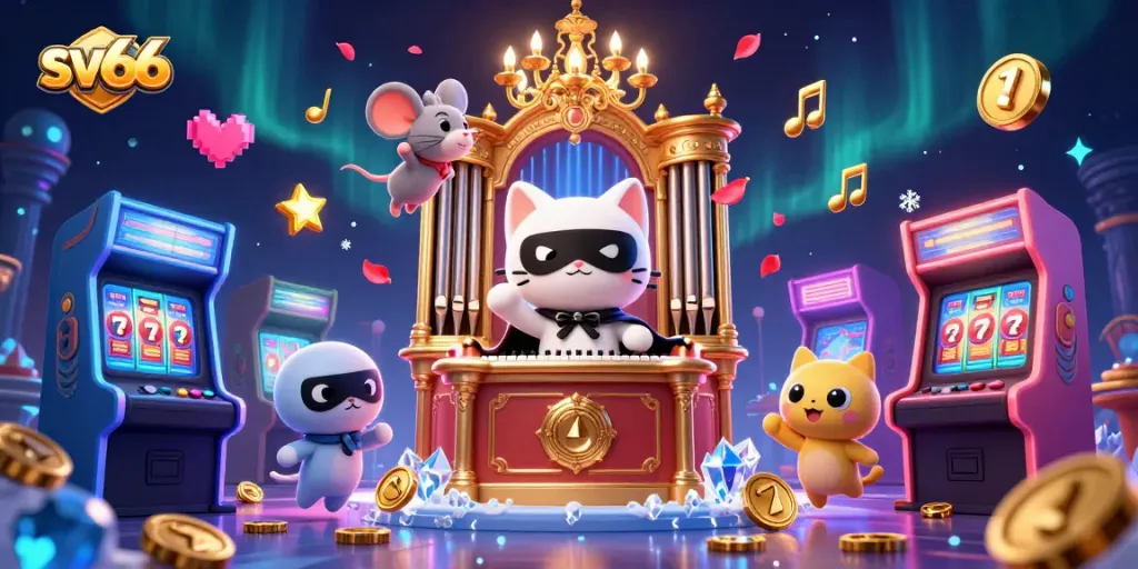 Immerse in sv66's lively casino scene, featuring enchanting characters and vibrant gaming elements.
