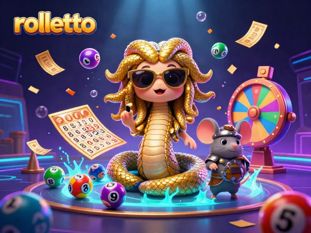Engage in fun gambling with rolletto's colorful lottery balls and dynamic treasure elements.
