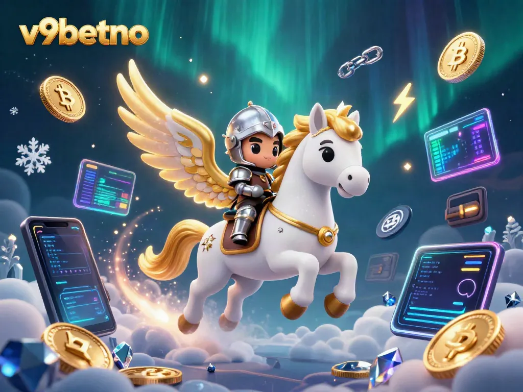 Experience excitement with v9betno's unique online slots and casino games, featuring dynamic characters and crypto elements.