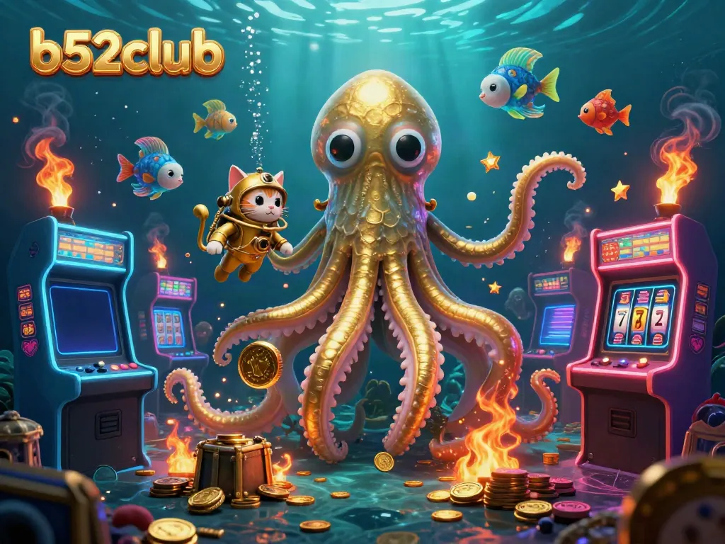 Immerse in the thrilling world of b52club where the kraken and diving cat compete in jackpot gaming adventures.