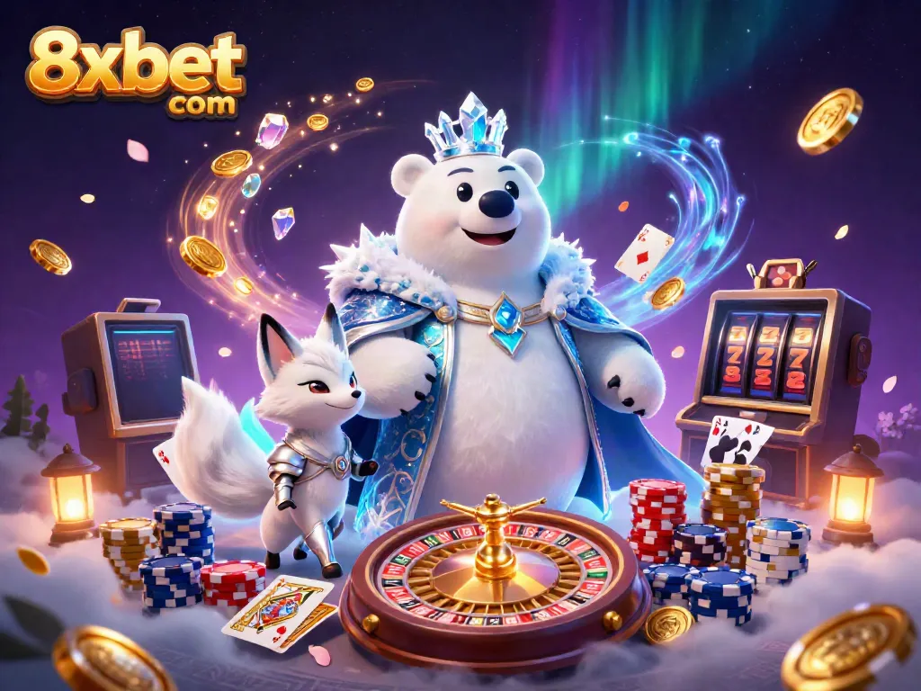 Experience vibrant gaming at 8xbet com with an immersive 3D casino adventure, featuring rich visuals and dynamic gaming elements.