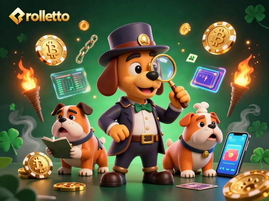 Engage with rolletto's immersive casino experience featuring crypto elements and lively characters.