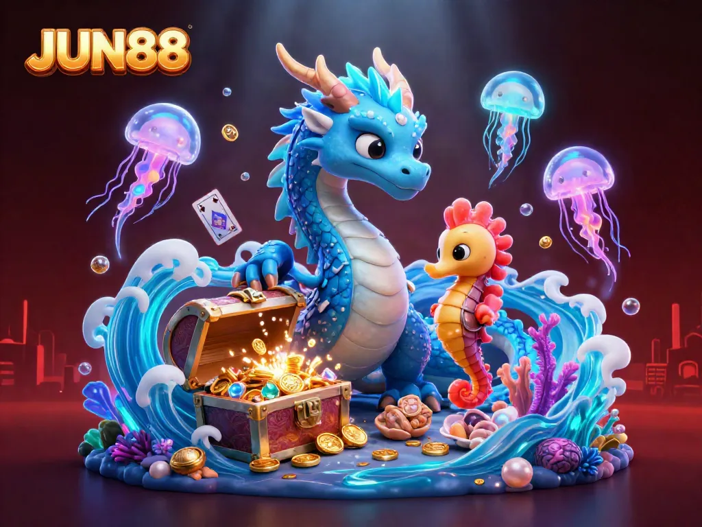 Experience thrilling gaming adventures at JUN88 with vibrant underwater treasure and characters.