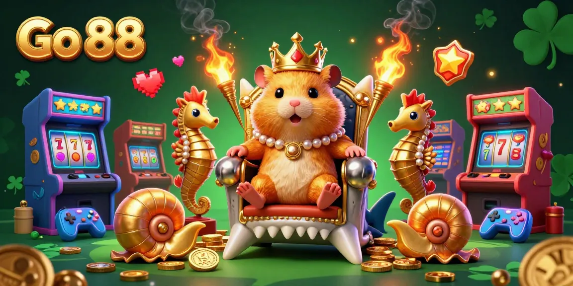Experience Go 88 with a golden hamster king throne and immersive gambling elements.