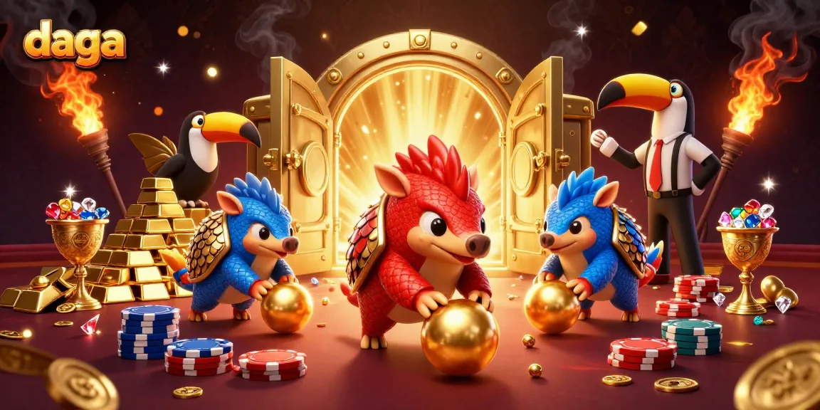 Experience thrilling games at daga featuring rival pangolins in an exciting casino atmosphere.
