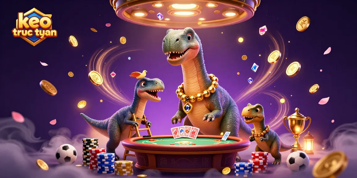 Engage with keo truc tuyen elements in a vibrant 3D casino scene filled with excitement and betting action.
