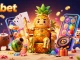 Experience the excitement of 8xbet's vibrant casino scene with a golden pineapple king and dynamic game elements.
