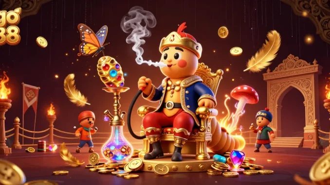 Enjoy action-packed gameplay on go 88 with a vibrant casino-themed illustration of whimsical characters.