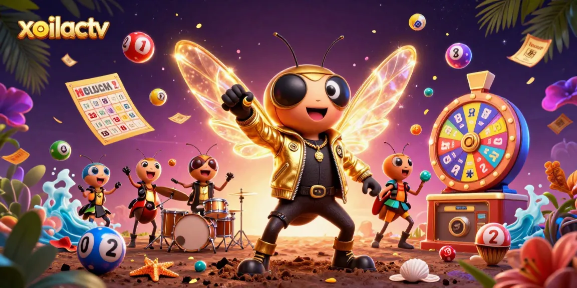 Xoilactv delivers exciting football betting with energetic characters in a vibrant casino scene.