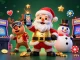 Win exciting jackpots at link 98win with Santa in a vibrant casino scene.