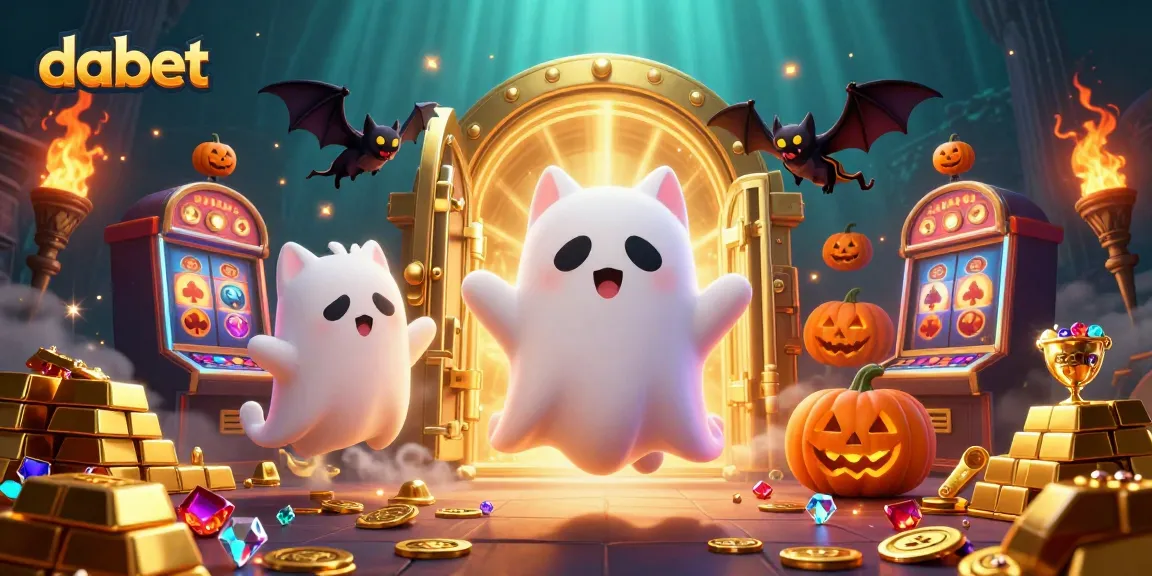 dabet offers thrilling slots with ghost cat and vampire bat in a haunted casino adventure