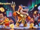Play at stellarspins with a thrilling underwater gladiator casino scene featuring a tiger shark.