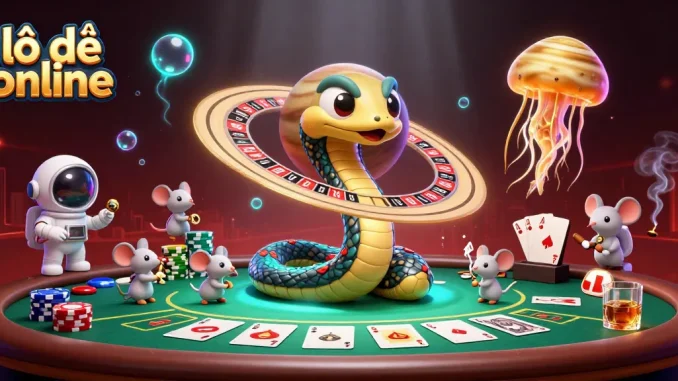 Engage in exciting lô đề online action with astronaut mice betting on cosmic roulette