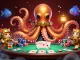Experience excitement with j188, featuring a kraken and diving cat in a vibrant poker scene.